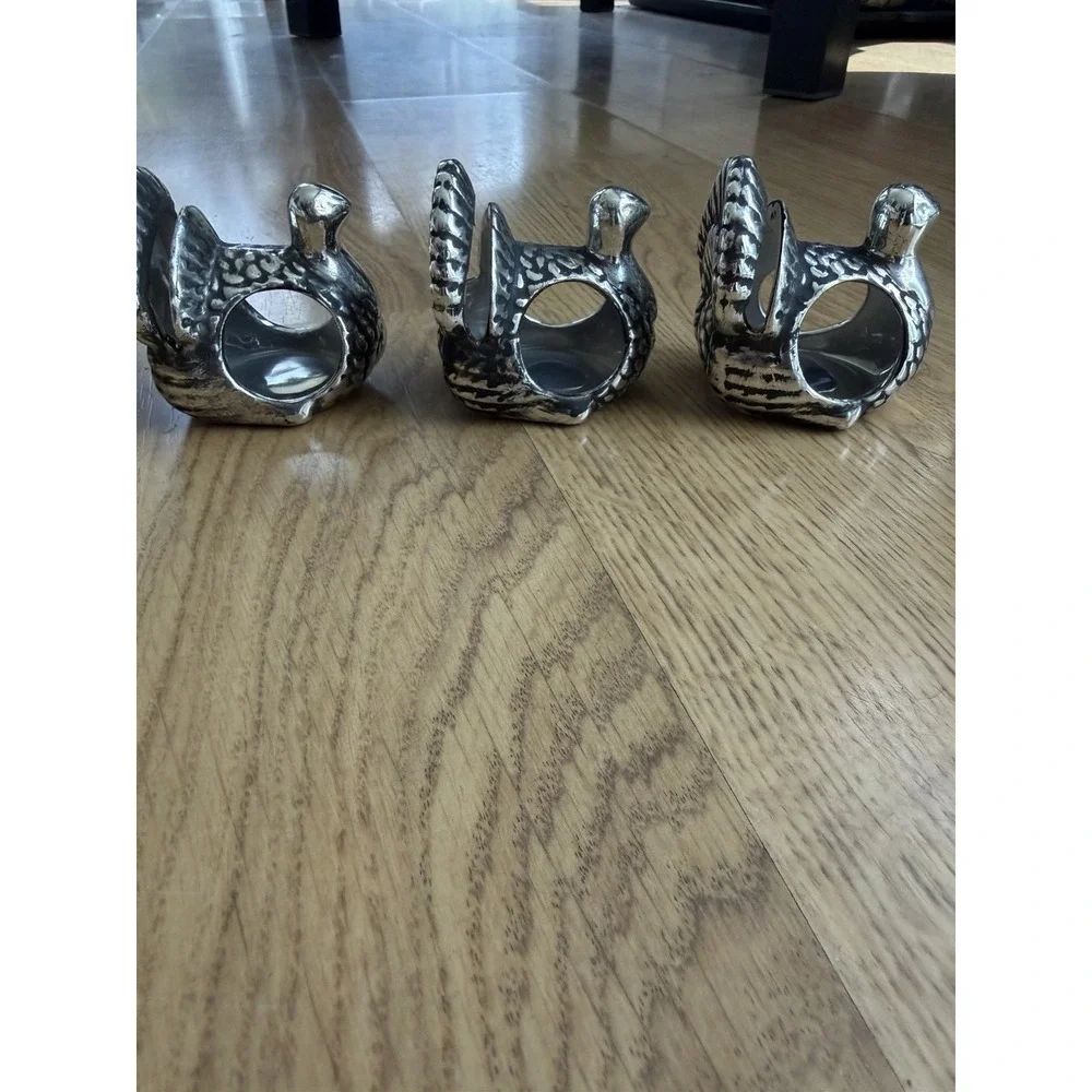 3 Turkey Place Card  Holder/ Napkin Rings